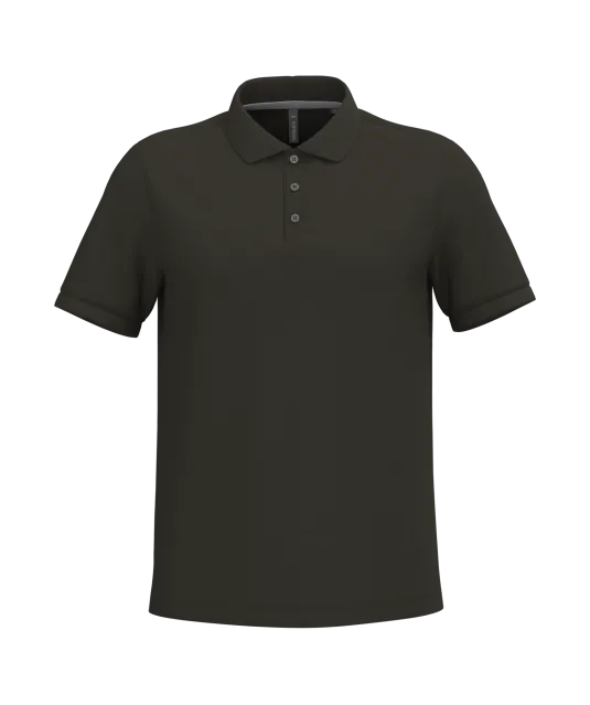 K241 - Piquépolo korte mouwen heren Dark Khaki