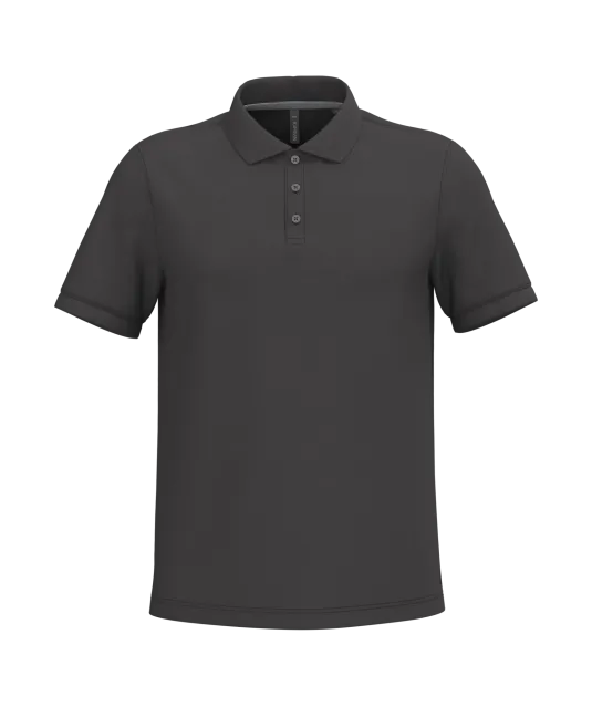 K241 - Piquépolo korte mouwen heren Dark Grey
