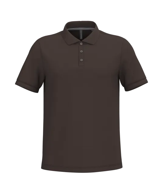 K241 - Piquépolo korte mouwen heren Chocolate