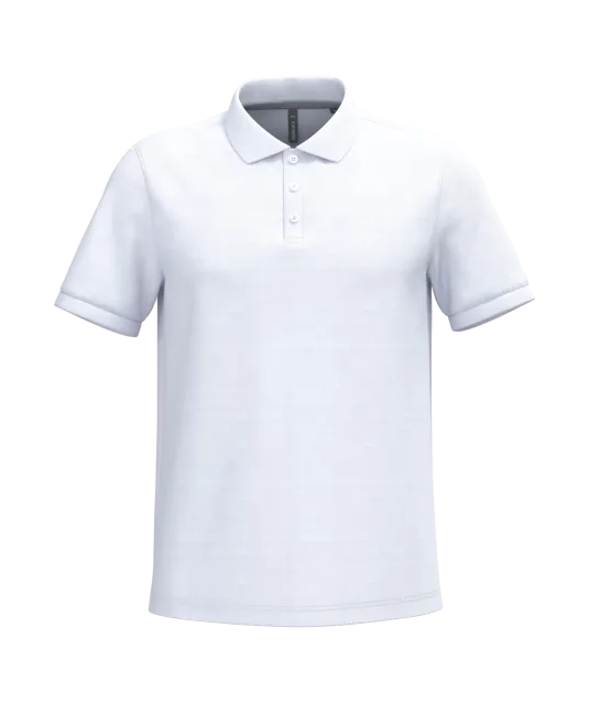 K241 - Piquépolo korte mouwen heren White