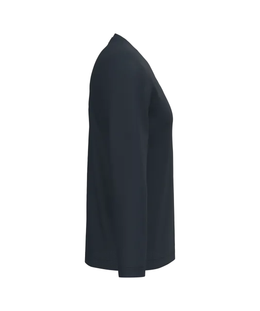 K358 - T-shirt V-hals lange mouwen Navy