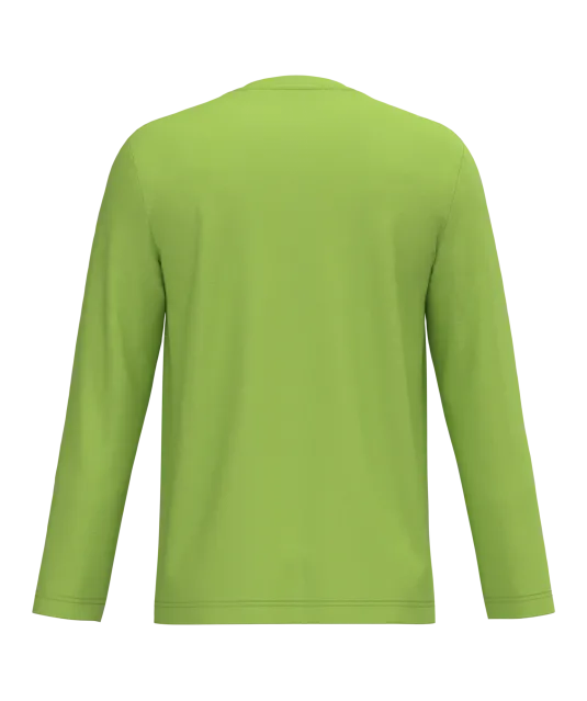 K358 - T-shirt V-hals lange mouwen Lime