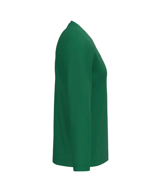 K358 - T-shirt V-hals lange mouwen Kelly Green