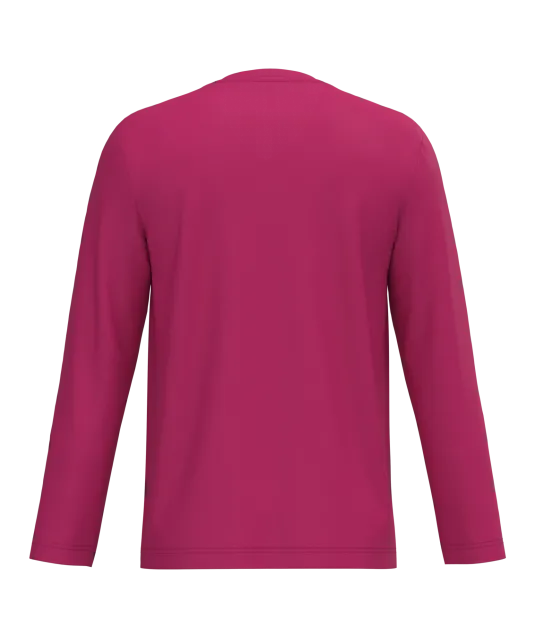 K358 - T-shirt V-hals lange mouwen Fuchsia