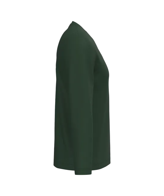K358 - T-shirt V-hals lange mouwen Forest Green