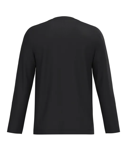 K358 - T-shirt V-hals lange mouwen Black