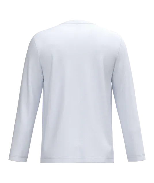 K358 - T-shirt V-hals lange mouwen White