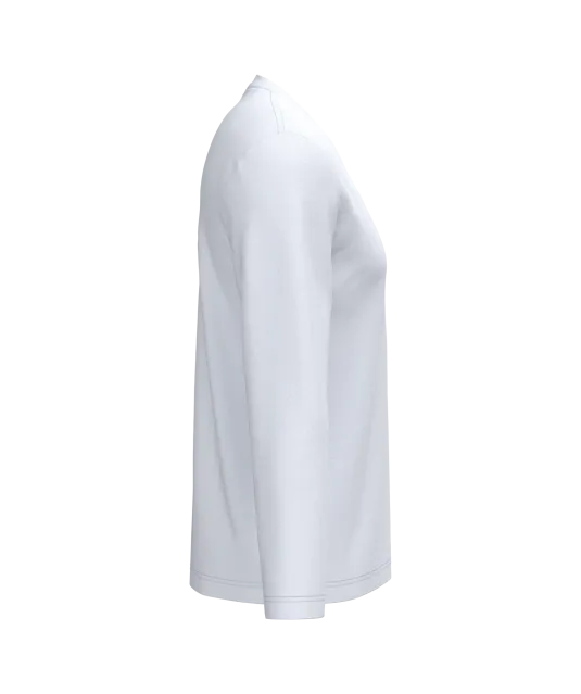 K358 - T-shirt V-hals lange mouwen White