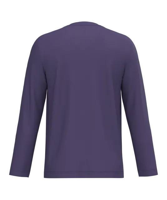 K358 - T-shirt V-hals lange mouwen Purple