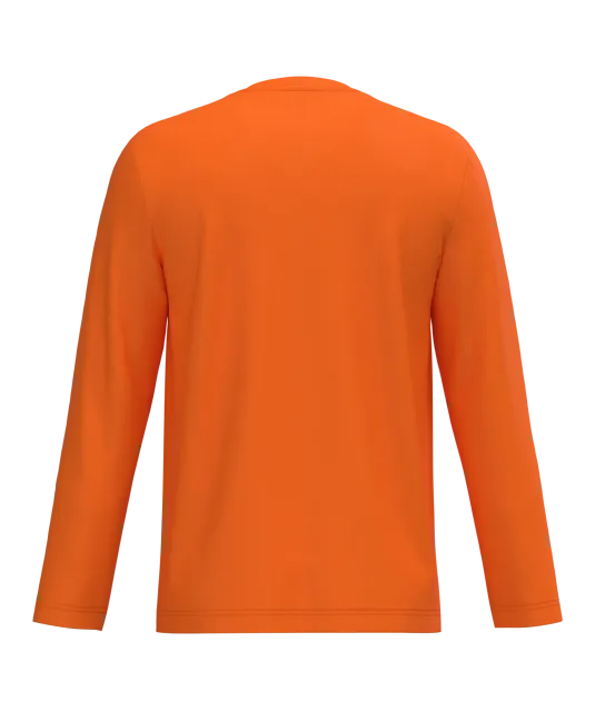 K358 - T-shirt V-hals lange mouwen Orange