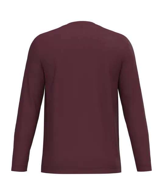 K359 - T-shirt ronde hals lange mouwen Wine