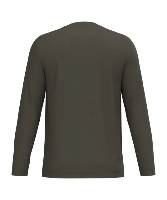 K359 - T-shirt ronde hals lange mouwen Dark Khaki