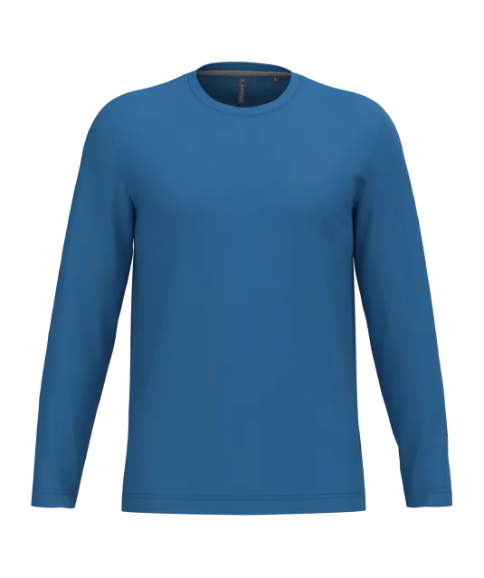 K359 - T-shirt ronde hals lange mouwen Light Royal Blue