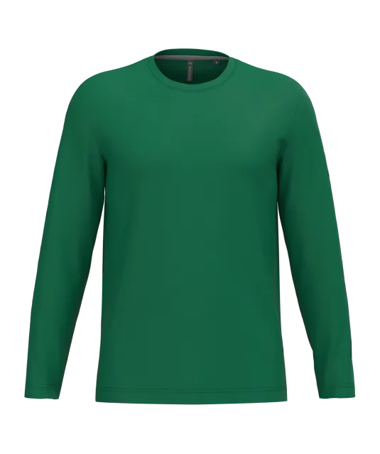 K359 - T-shirt ronde hals lange mouwen Kelly Green