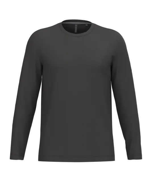 K359 - T-shirt ronde hals lange mouwen Dark Grey