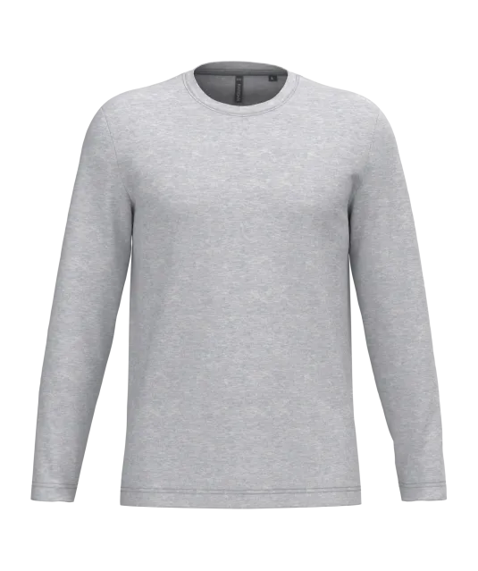 K359 - T-shirt ronde hals lange mouwen Ash Heather