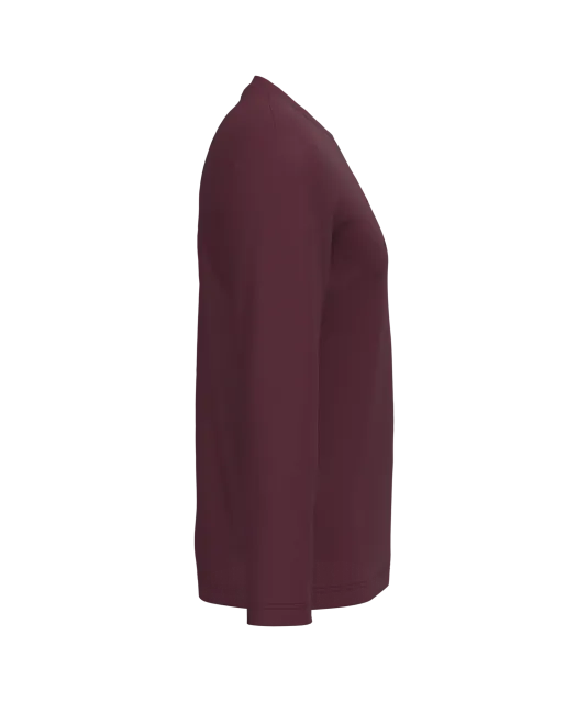 K359 - T-shirt ronde hals lange mouwen Wine