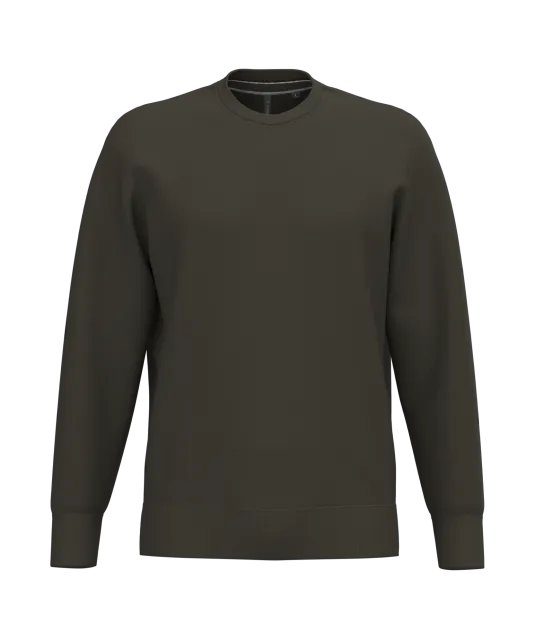 K488 - Sweater ronde hals Dark Khaki