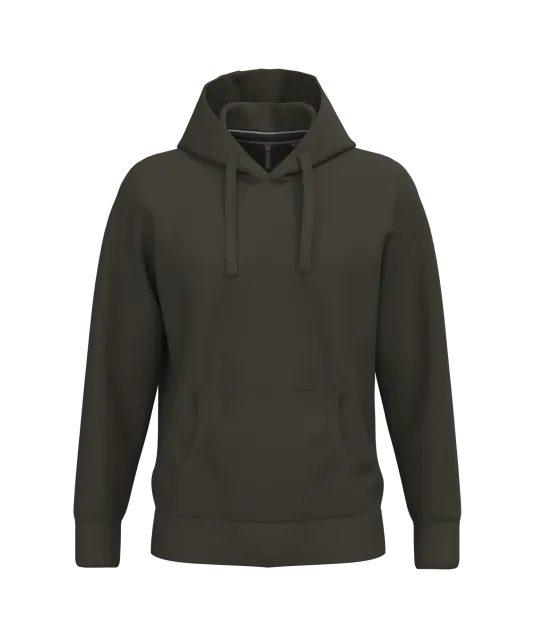 K489 - Sweater met capuchon Dark Khaki