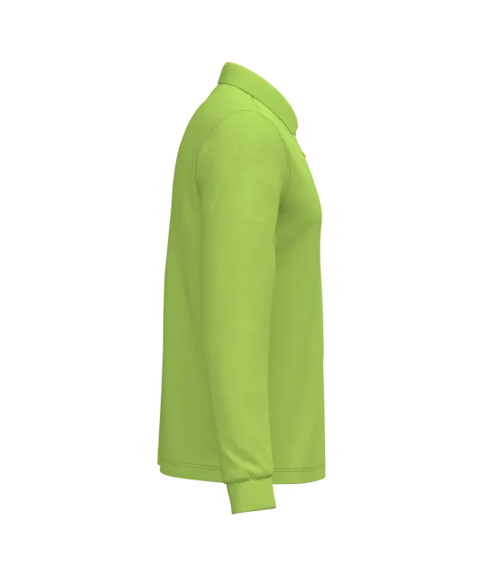 K243 - Polo lange mouwen Lime