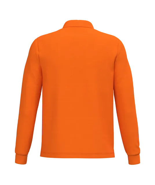 K243 - Polo lange mouwen Orange