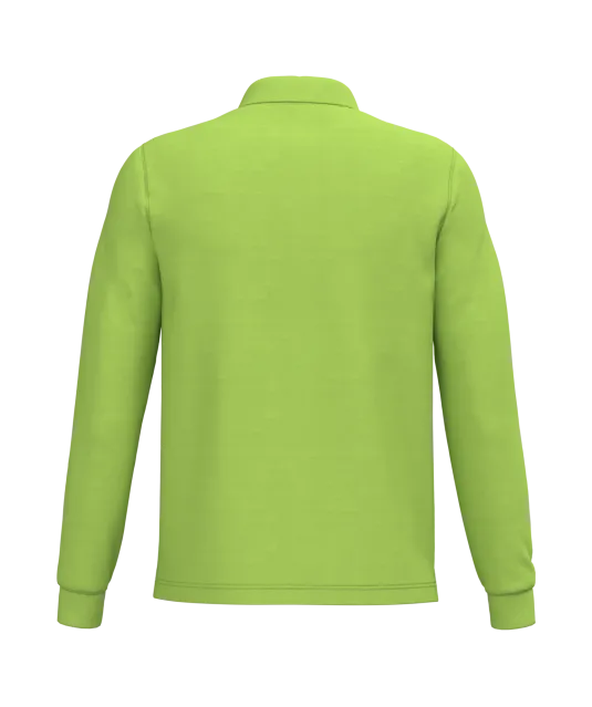 K243 - Polo lange mouwen Lime