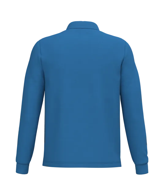K243 - Polo lange mouwen Light Royal Blue