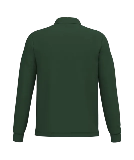 K243 - Polo lange mouwen Forest Green