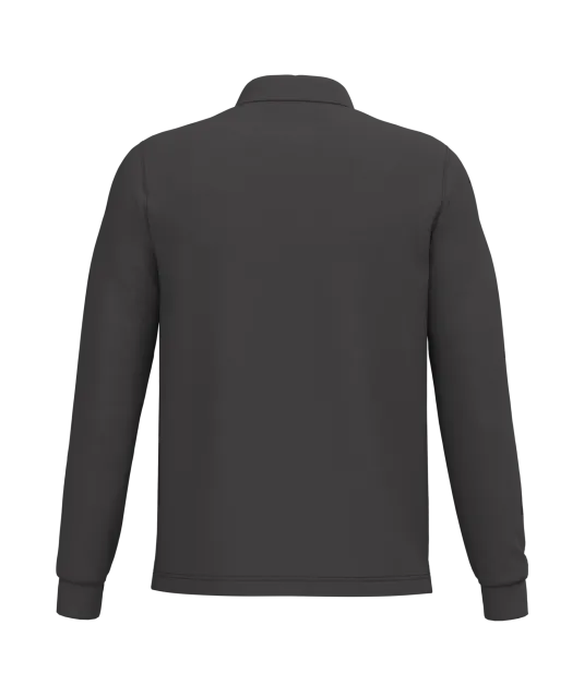 K243 - Polo lange mouwen Dark Grey