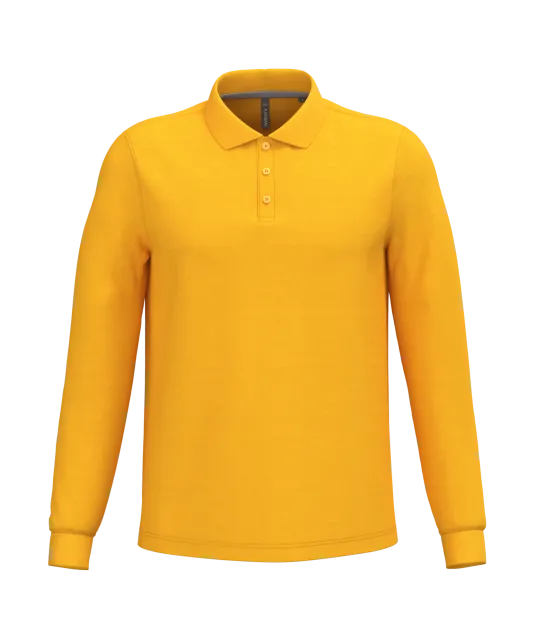 K243 - Polo lange mouwen Yellow