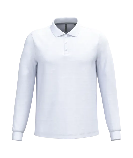 K243 - Polo lange mouwen White