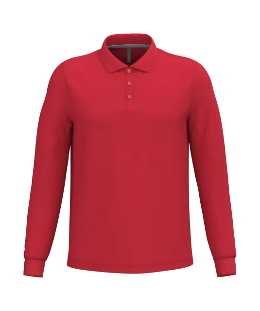 K243 - Polo lange mouwen Red