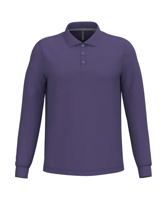 K243 - Polo lange mouwen Purple