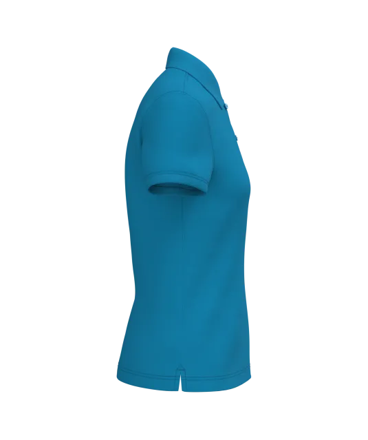 K242 - Damespolo korte mouwen Tropical Blue