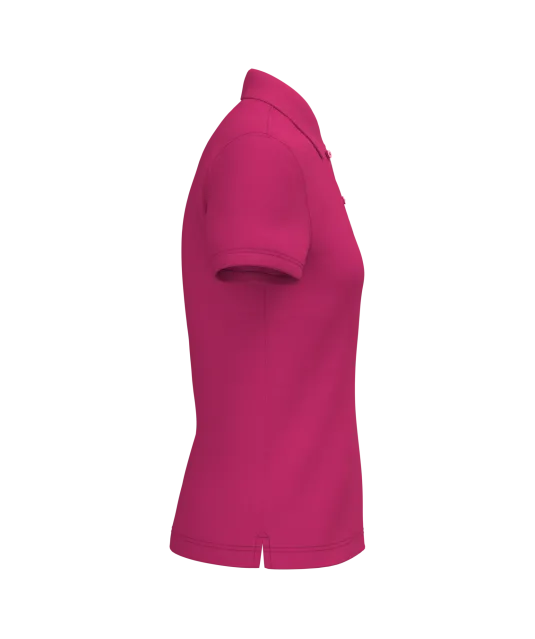 K242 - Damespolo korte mouwen Fuchsia