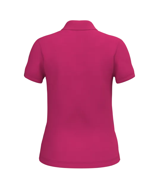K242 - Damespolo korte mouwen Fuchsia