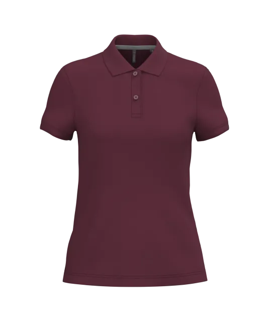 K242 - Damespolo korte mouwen Wine