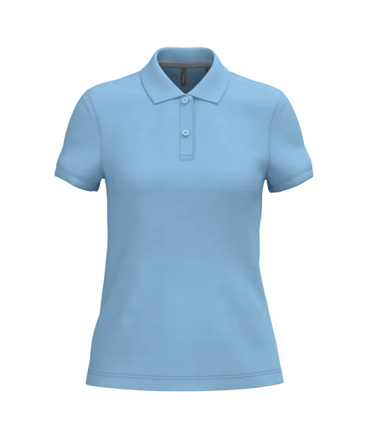 K242 - Damespolo korte mouwen Sky Blue