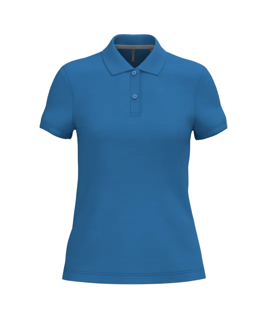 K242 - Damespolo korte mouwen Light Royal Blue
