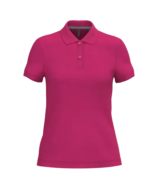 K242 - Damespolo korte mouwen Fuchsia