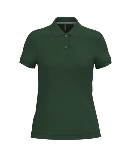 K242 - Damespolo korte mouwen Forest Green
