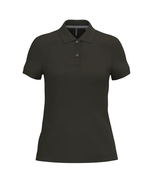 K242 - Damespolo korte mouwen Dark Khaki
