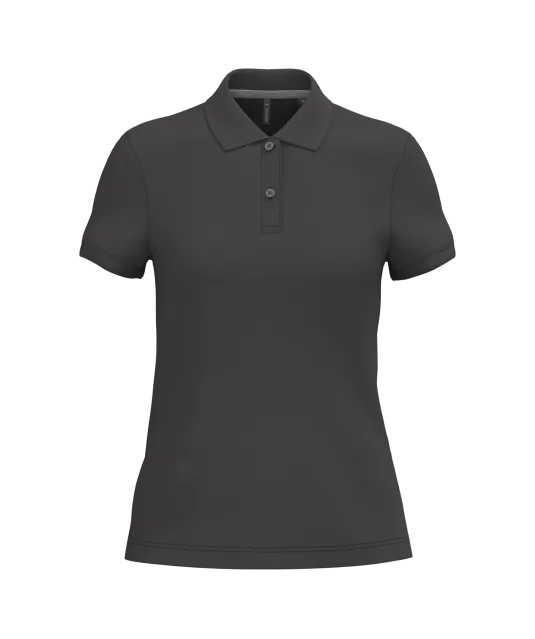 K242 - Damespolo korte mouwen Dark Grey