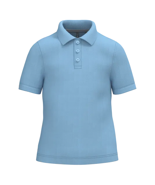 K249 - Kinderpolo korte mouwen Sky Blue
