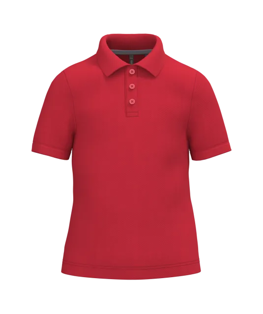 K249 - Kinderpolo korte mouwen Red