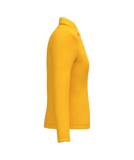 K244 - Damespolo lange mouwen Yellow
