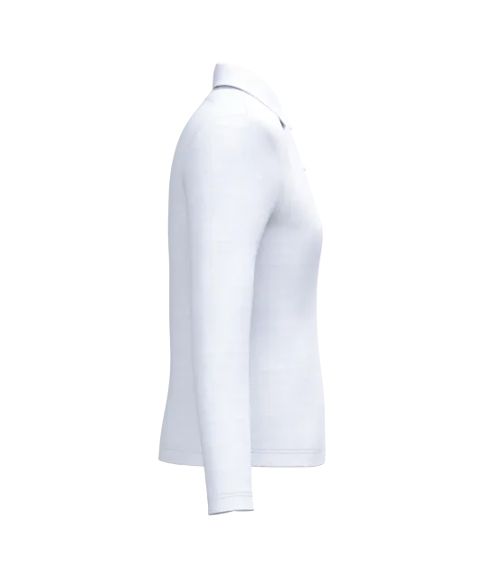 K244 - Damespolo lange mouwen White