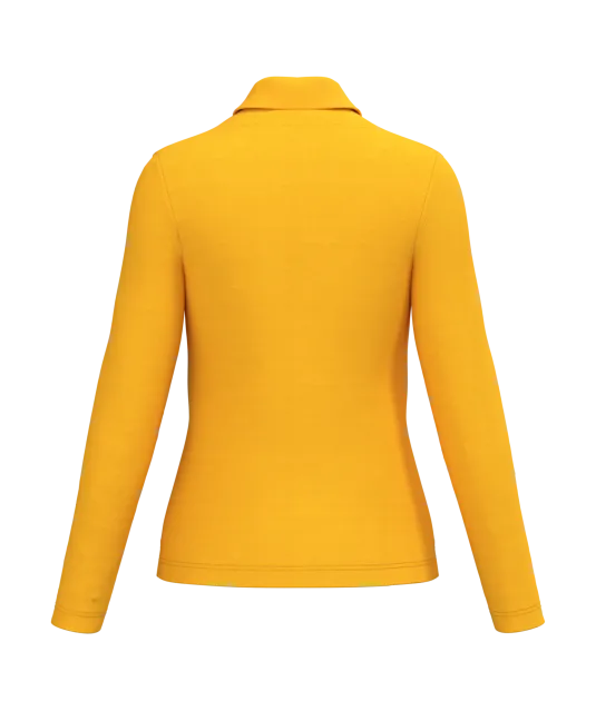 K244 - Damespolo lange mouwen Yellow