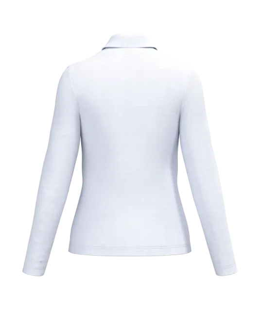K244 - Damespolo lange mouwen White