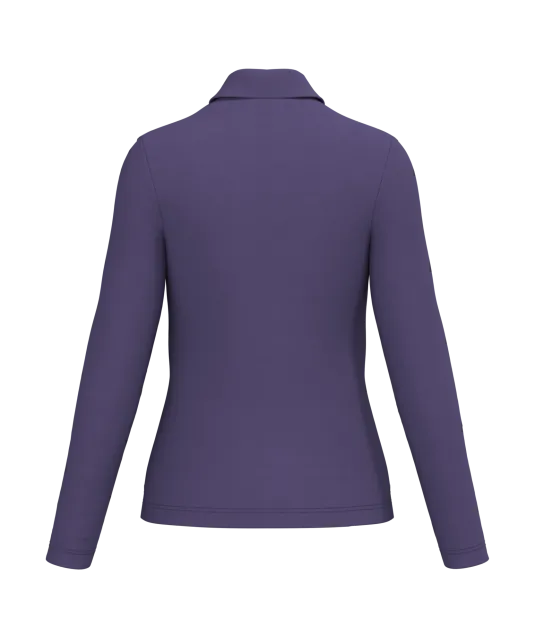 K244 - Damespolo lange mouwen Purple